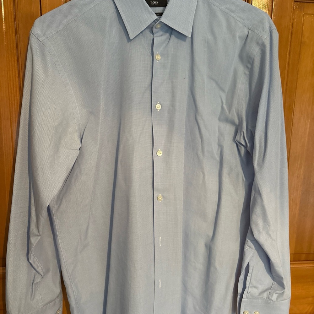 Boss Men's Sky Blue Dress Shirt